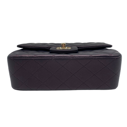 Chanel Mini Rectangle With Handle Flap- Bronze/Purple Irridescent