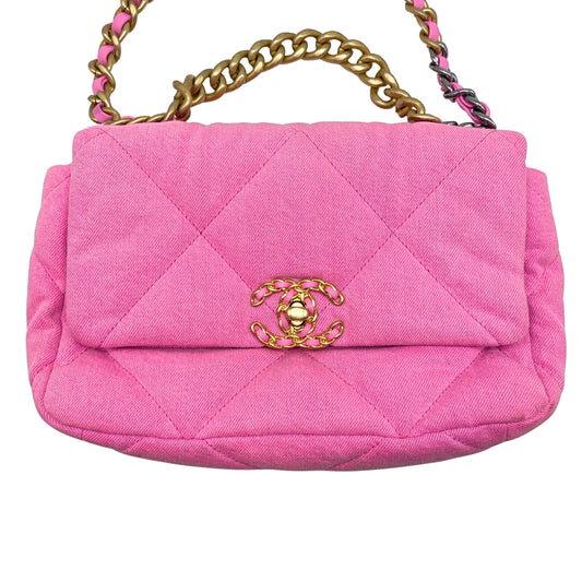 Chanel 19 Pink Denim