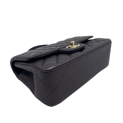 Chanel Mini Rectangle With Handle Flap- Bronze/Purple Irridescent