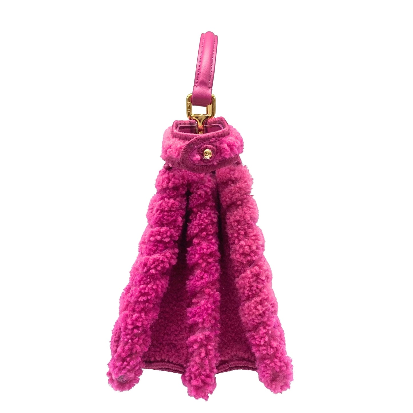 Fendi Pink Curly ISeeU Shearling Peekaboo