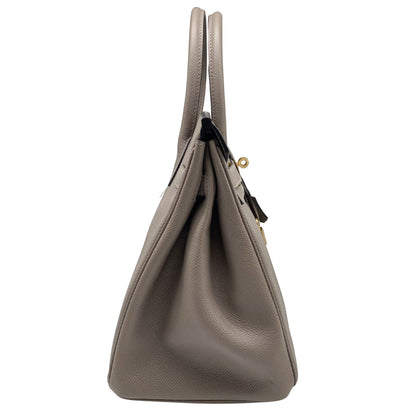 Birkin 30 Gris Asphalt Epsom Gold Hardware