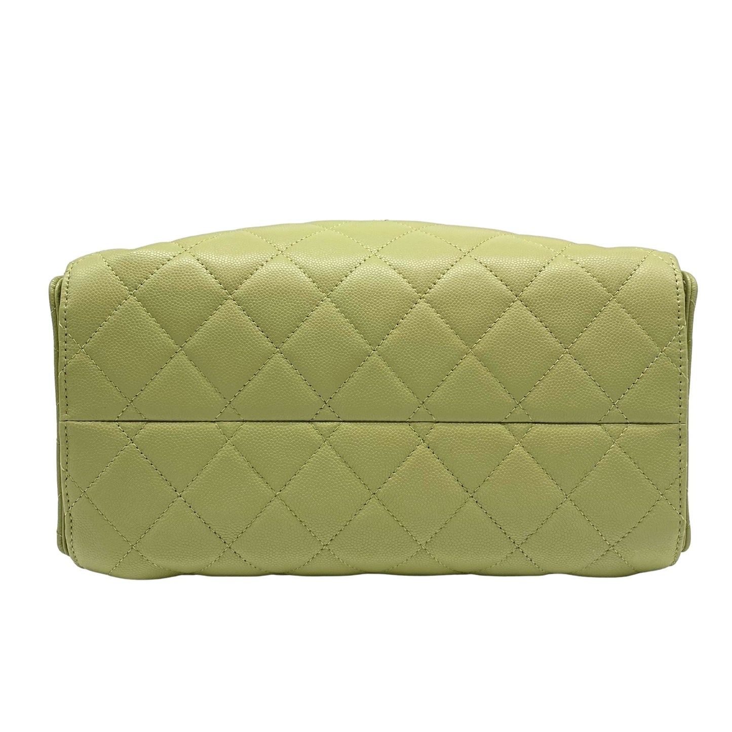 Chanel 25 Small Green Caviar Leather w/ Gold Hardware