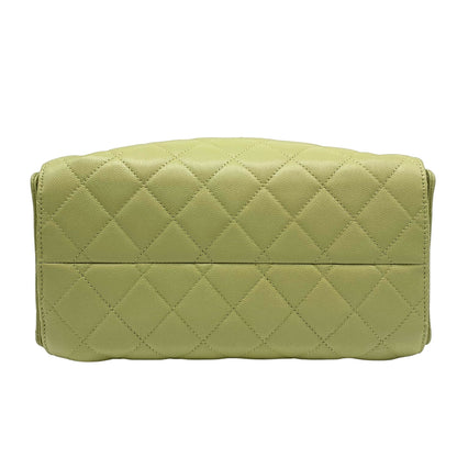 Chanel 25 Small Green Caviar Leather w/ Gold Hardware