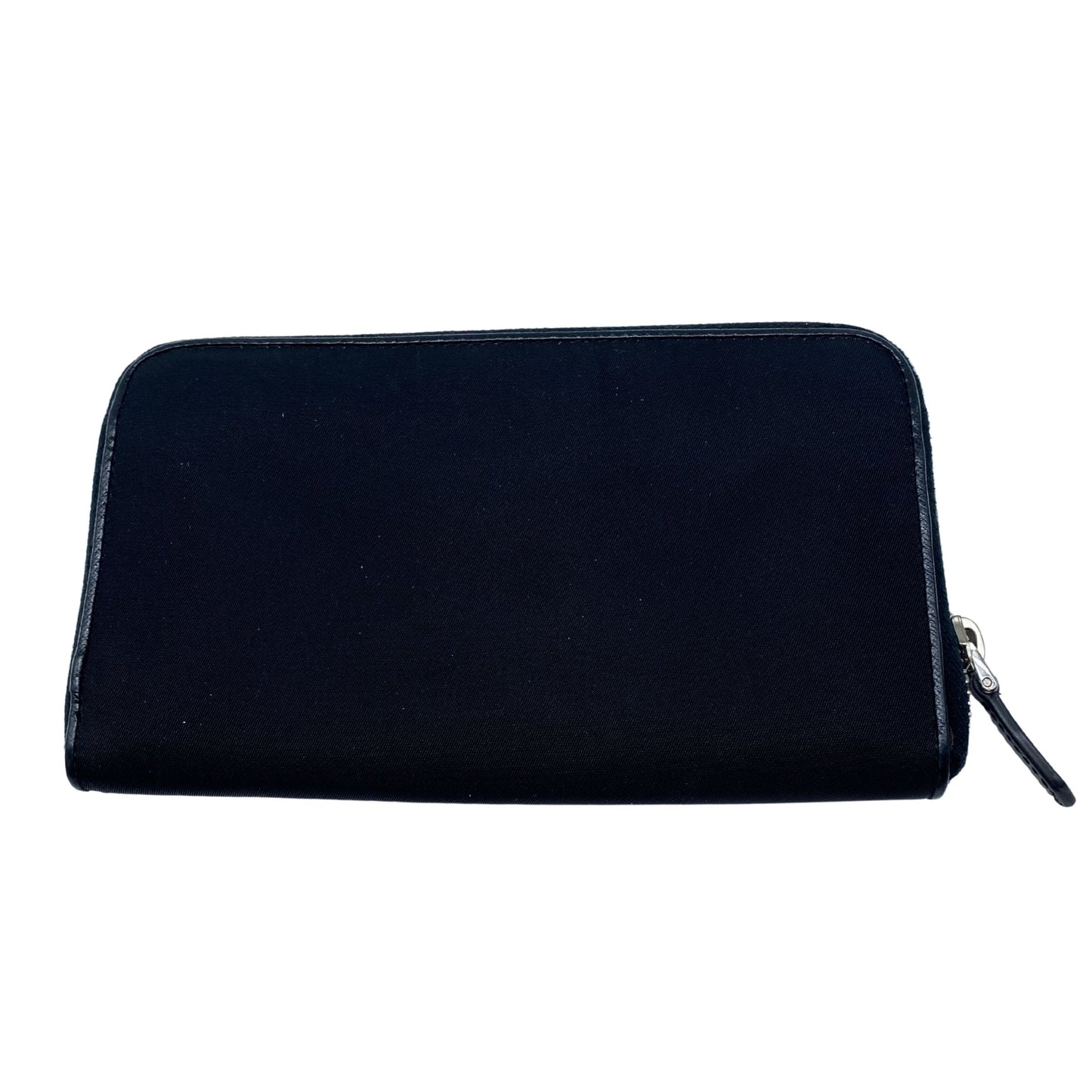 Prada Black Nylon Zippy Wallet