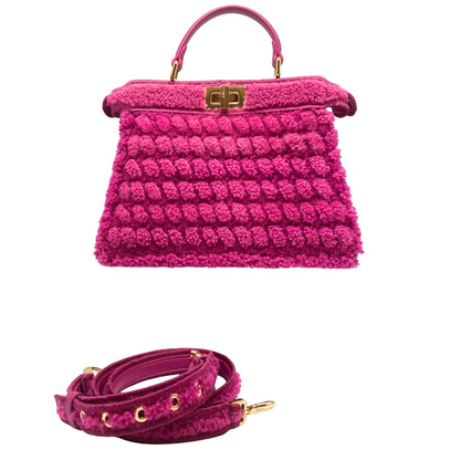 Fendi Pink Curly ISeeU Shearling Peekaboo