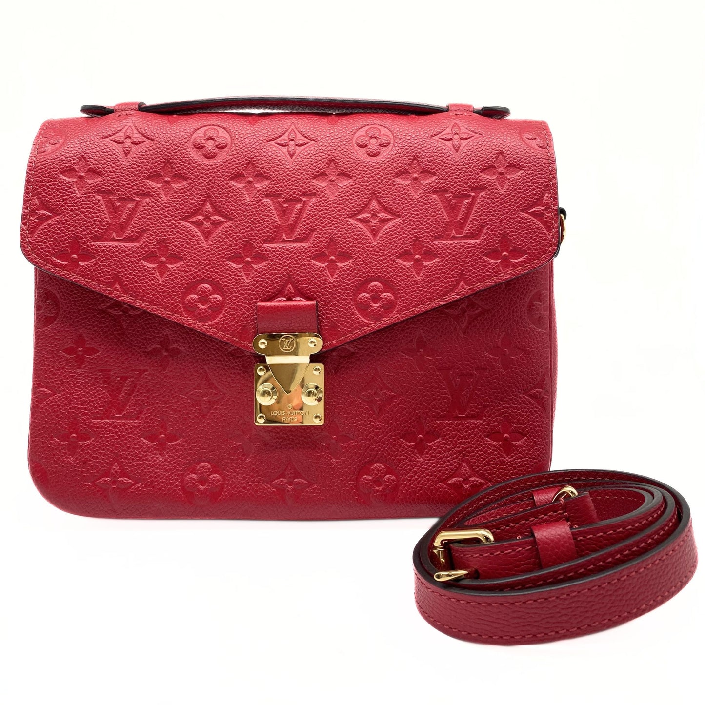 Louis Vuitton Metis Empreinte Pochette Red