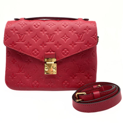 Louis Vuitton Metis Empreinte Pochette Red