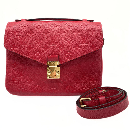 Louis Vuitton Metis Empreinte Pochette Red