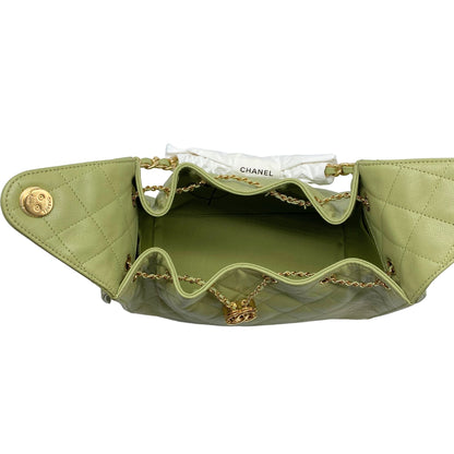Chanel 25 Small Green Caviar Leather w/ Gold Hardware