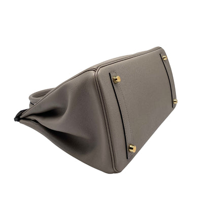 Birkin 30 Gris Asphalt Epsom Gold Hardware
