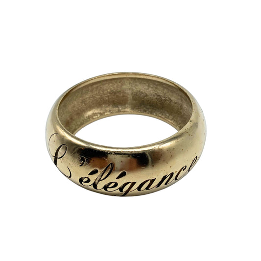 Chanel Metal Script L’elegance Bangle