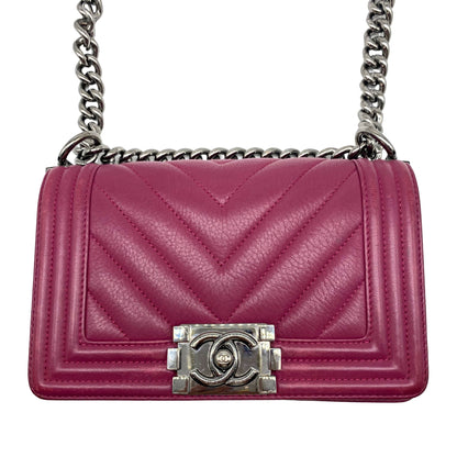 Chanel Boy Flap Bag Chevron Calfskin Small crossbody bag