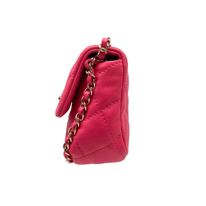 Chanel Mini Chain frame Fuschsia