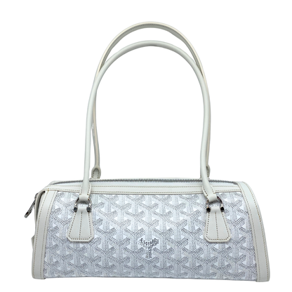 Goyard White Goyardine Bonbonniere