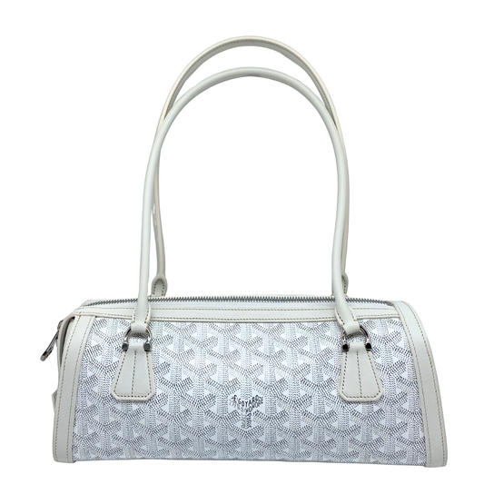 Goyard White Goyardine Bonbonniere