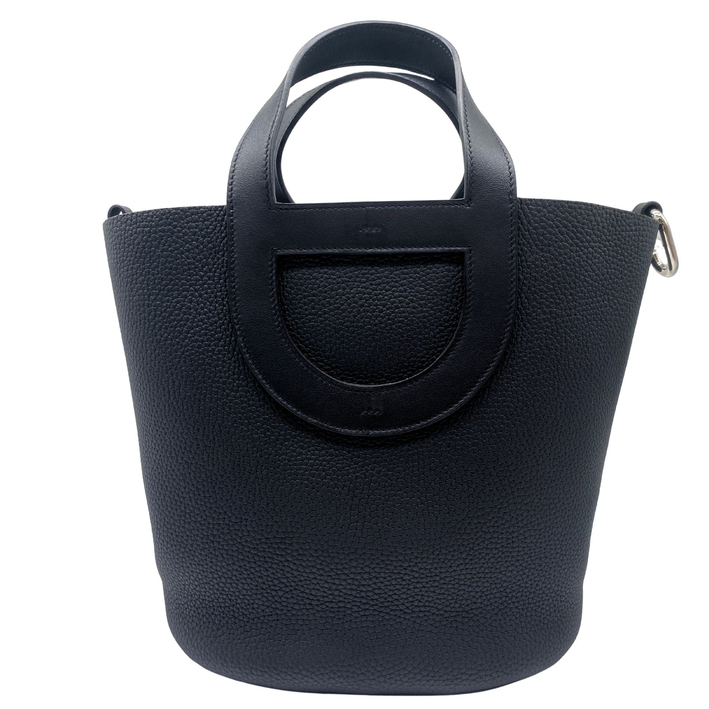 Hermes In The Loop 23 Noir, Palladium Hardware