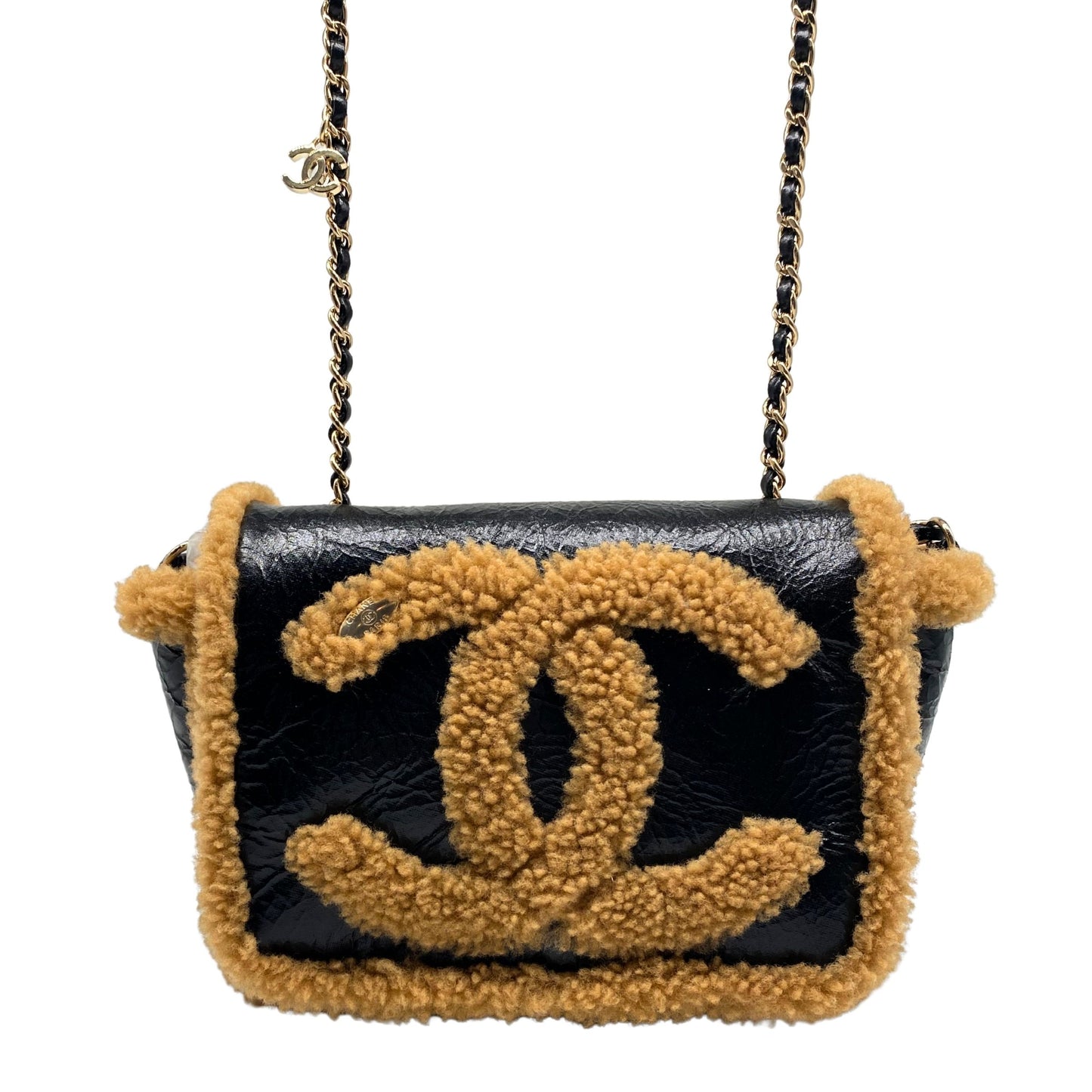Chanel Mania Flap Small Crumpled Leather