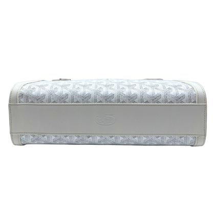 Goyard White Goyardine Bonbonniere