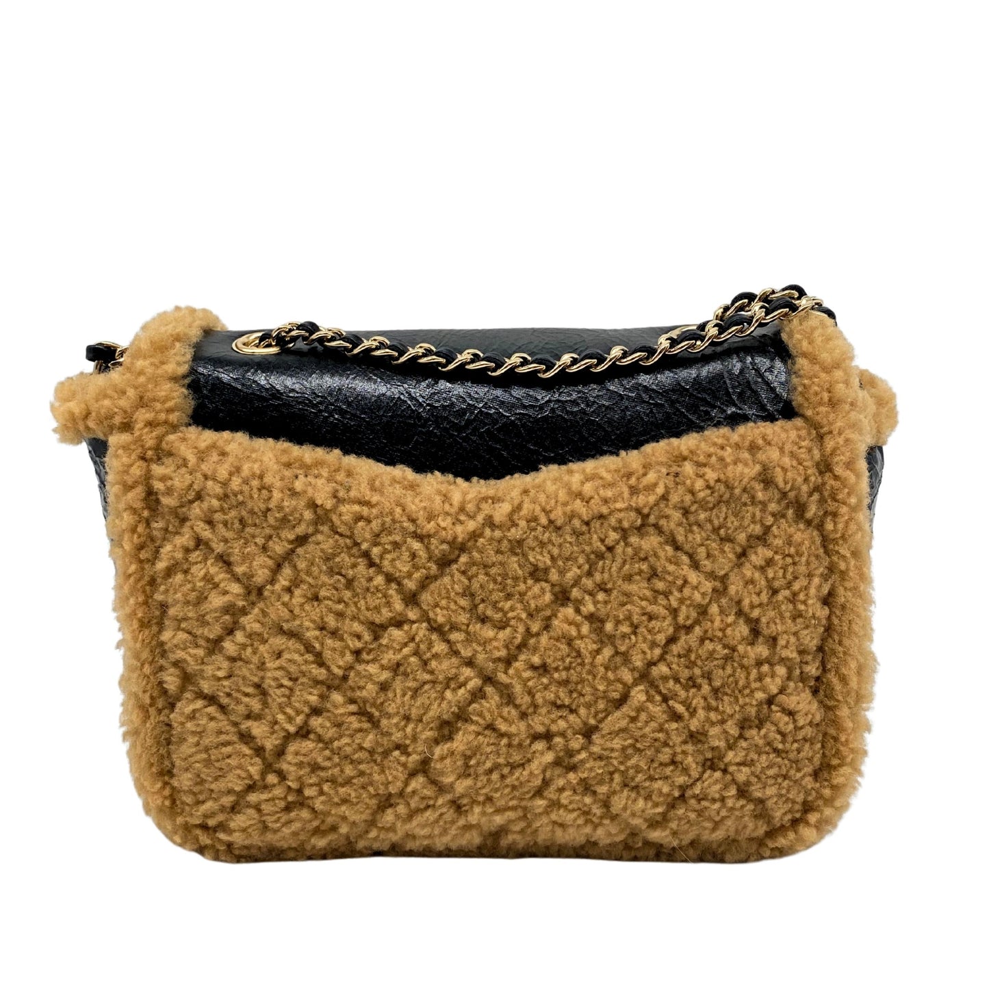 Chanel Mania Flap Small Crumpled Leather