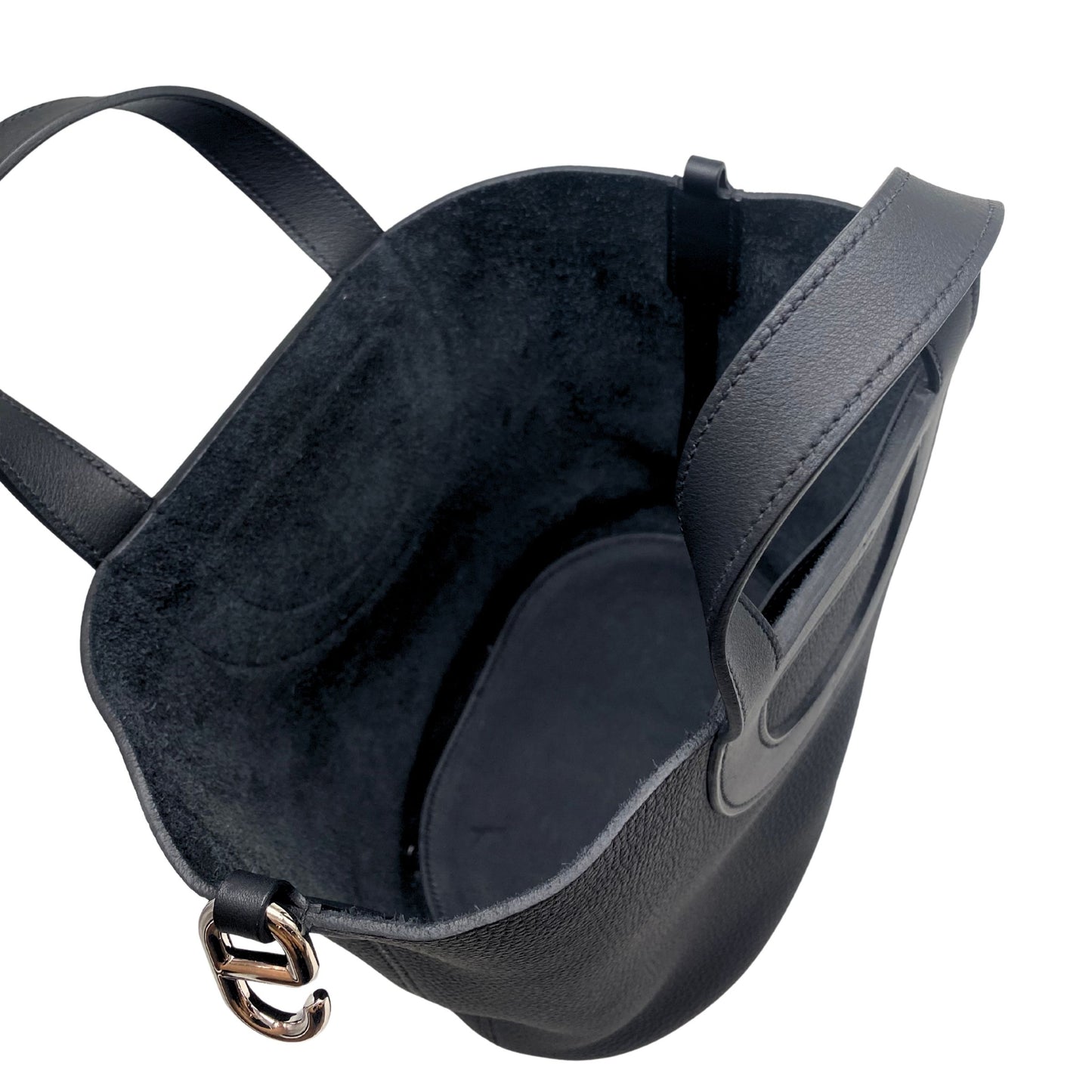 Hermes In The Loop 23 Noir, Palladium Hardware