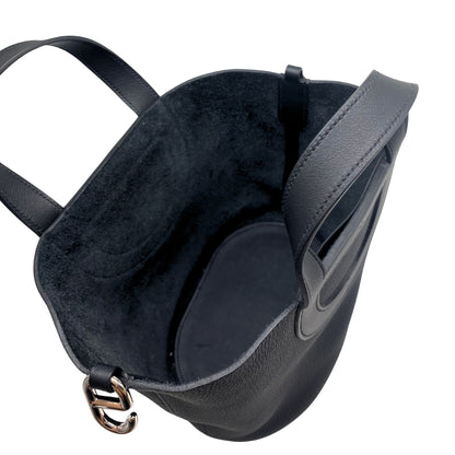 Hermes In The Loop 23 Noir, Palladium Hardware