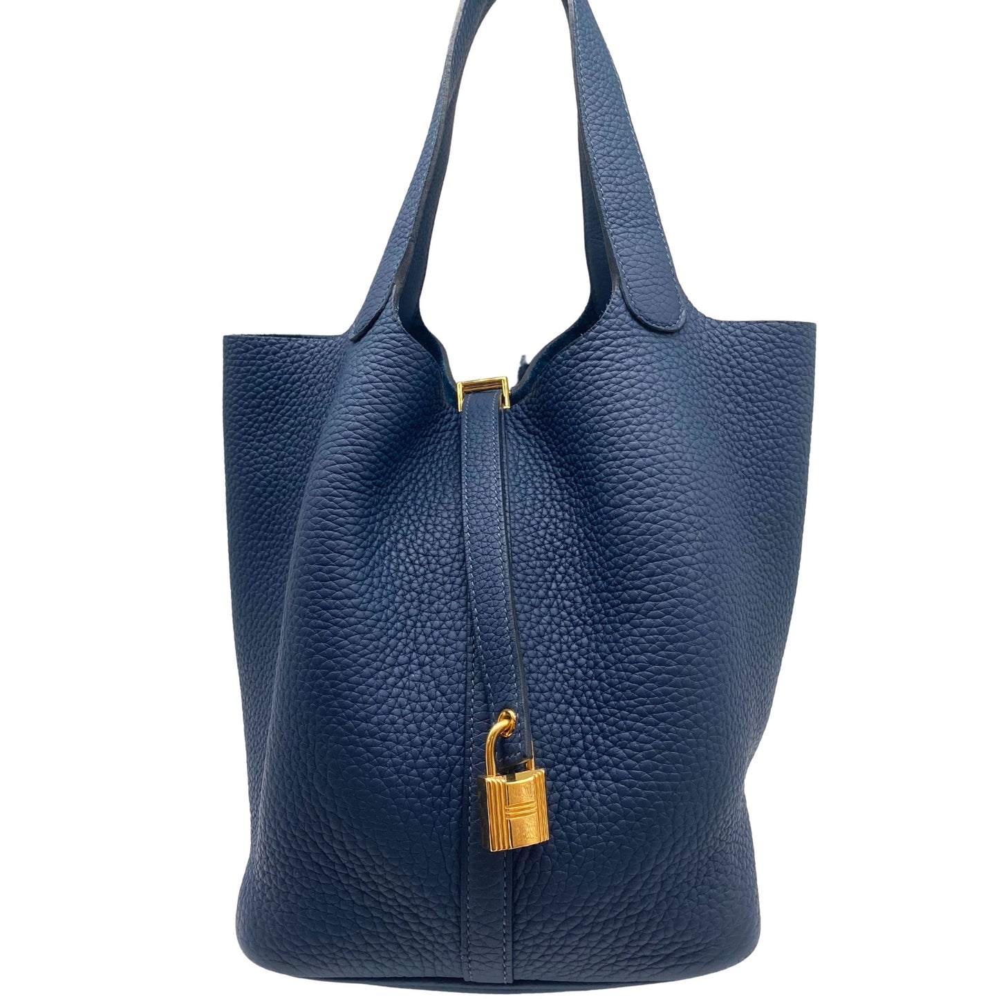Hermes Picotin 22 Blue Gold Hardware