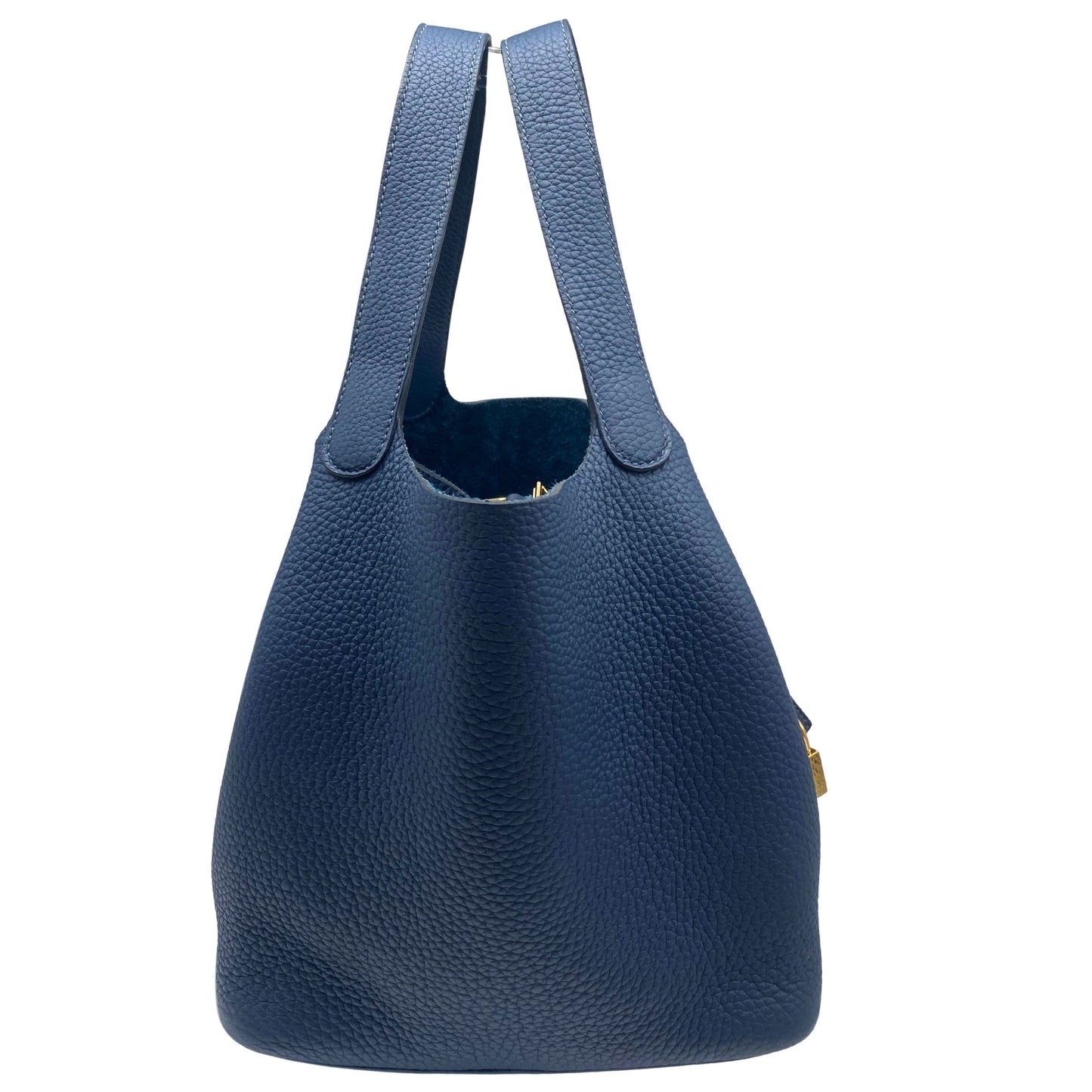 Hermes Picotin 22 Blue Gold Hardware