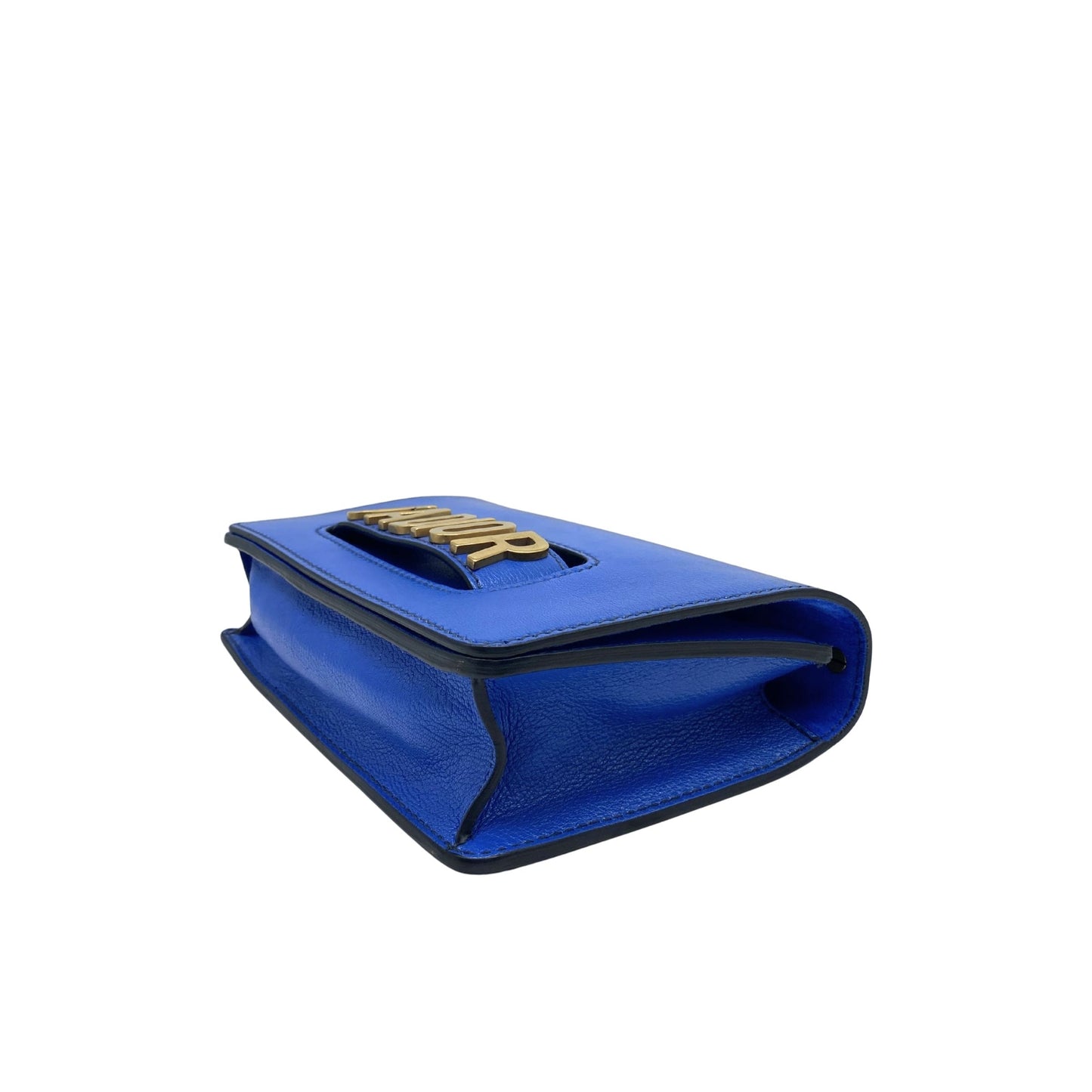 Dior J’adior Evolution Blue Flap with Gold Hardware