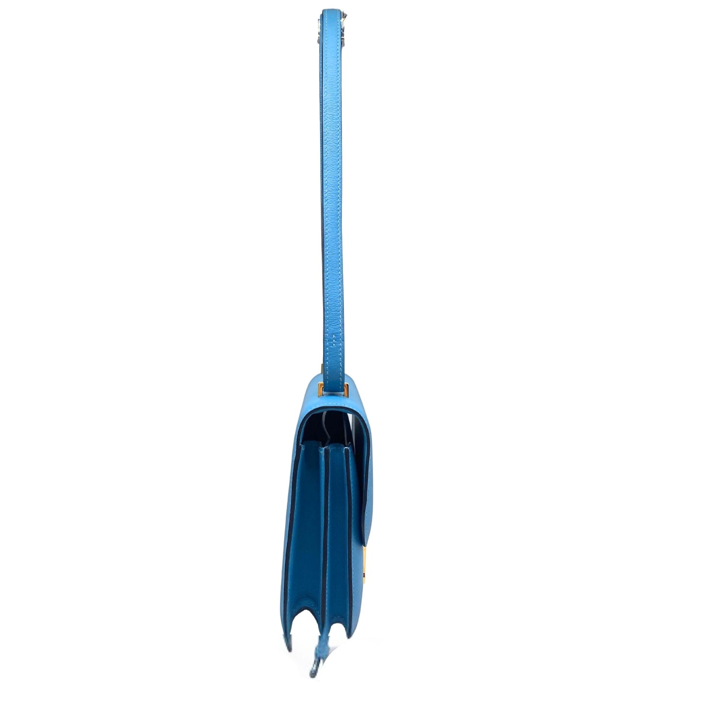 Hermes Constance 18 Bleu Du Nord Gold Hardware Evercolor