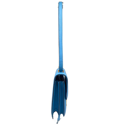 Hermes Constance 18 Bleu Du Nord Gold Hardware Evercolor