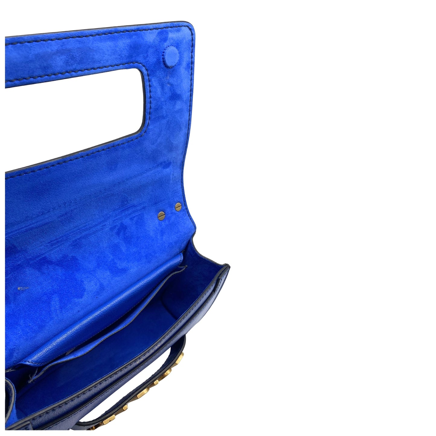 Dior J’adior Evolution Blue Flap with Gold Hardware