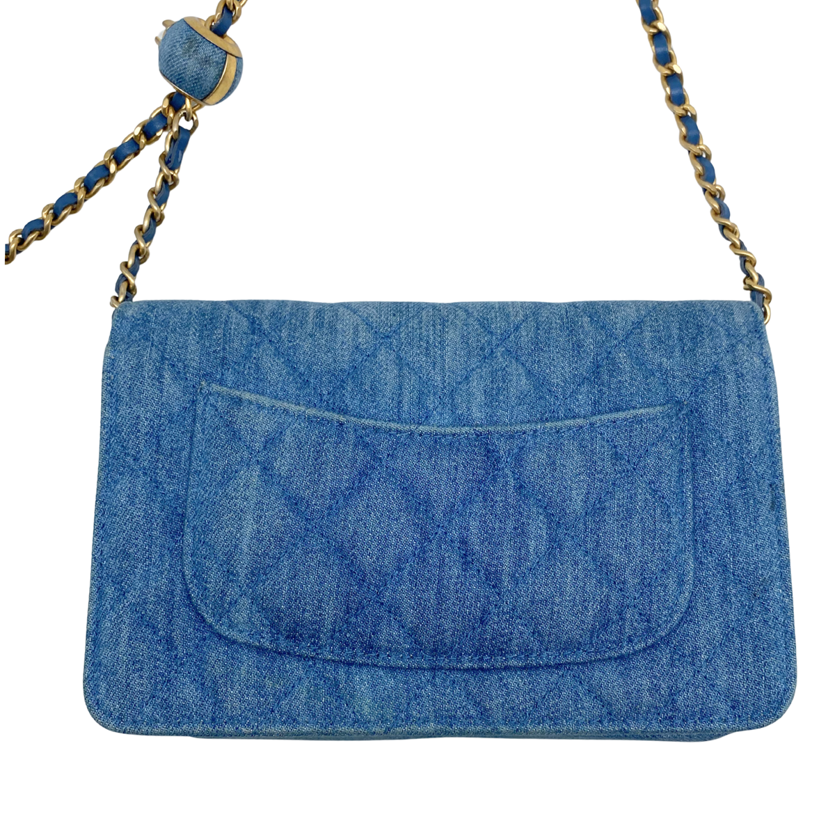 Chanel Denim Crush Wallet on Chain