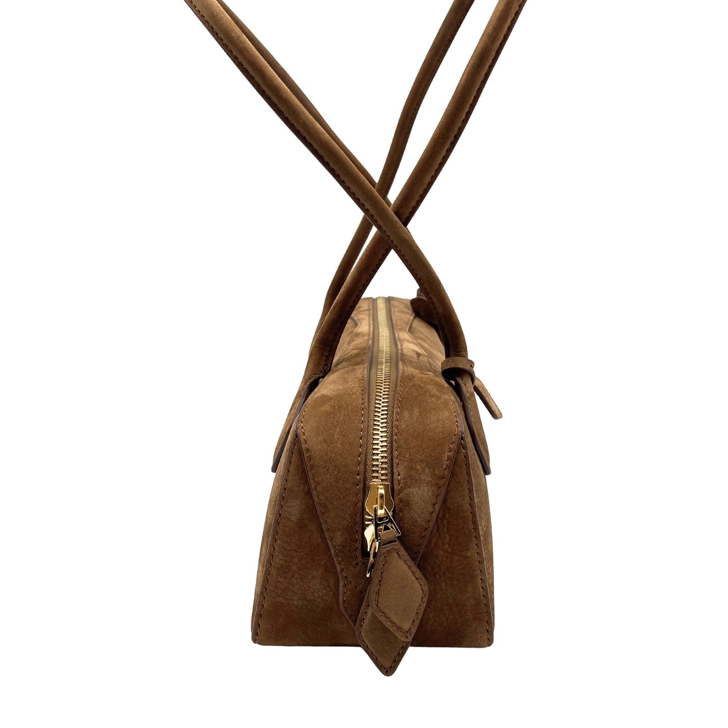 Alaïa Le Teckel Brown Suede Medium Bag