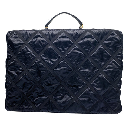 Chanel Black Nylon Travel Bag Brushed Gold Hardware