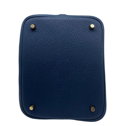 Hermes Picotin 22 Blue Gold Hardware