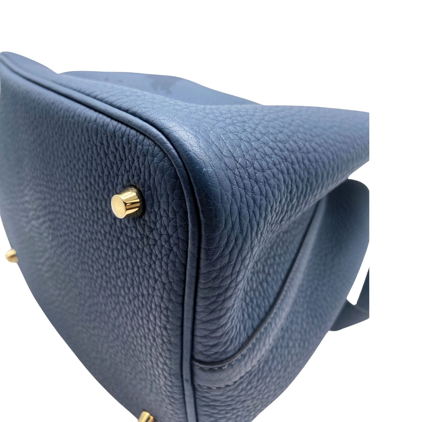 Hermes Picotin 22 Blue Gold Hardware