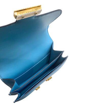 Hermes Constance 18 Bleu Du Nord Gold Hardware Evercolor