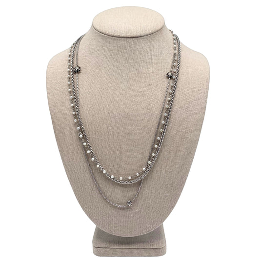 David Yurman Starburst Pearl Chain Necklace
