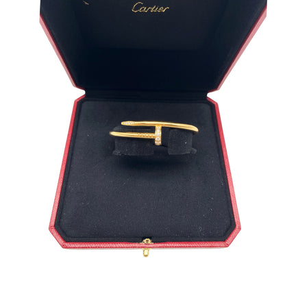 Cartier Juste Un Clou Bracelet, Yellow Gold with Diamonds