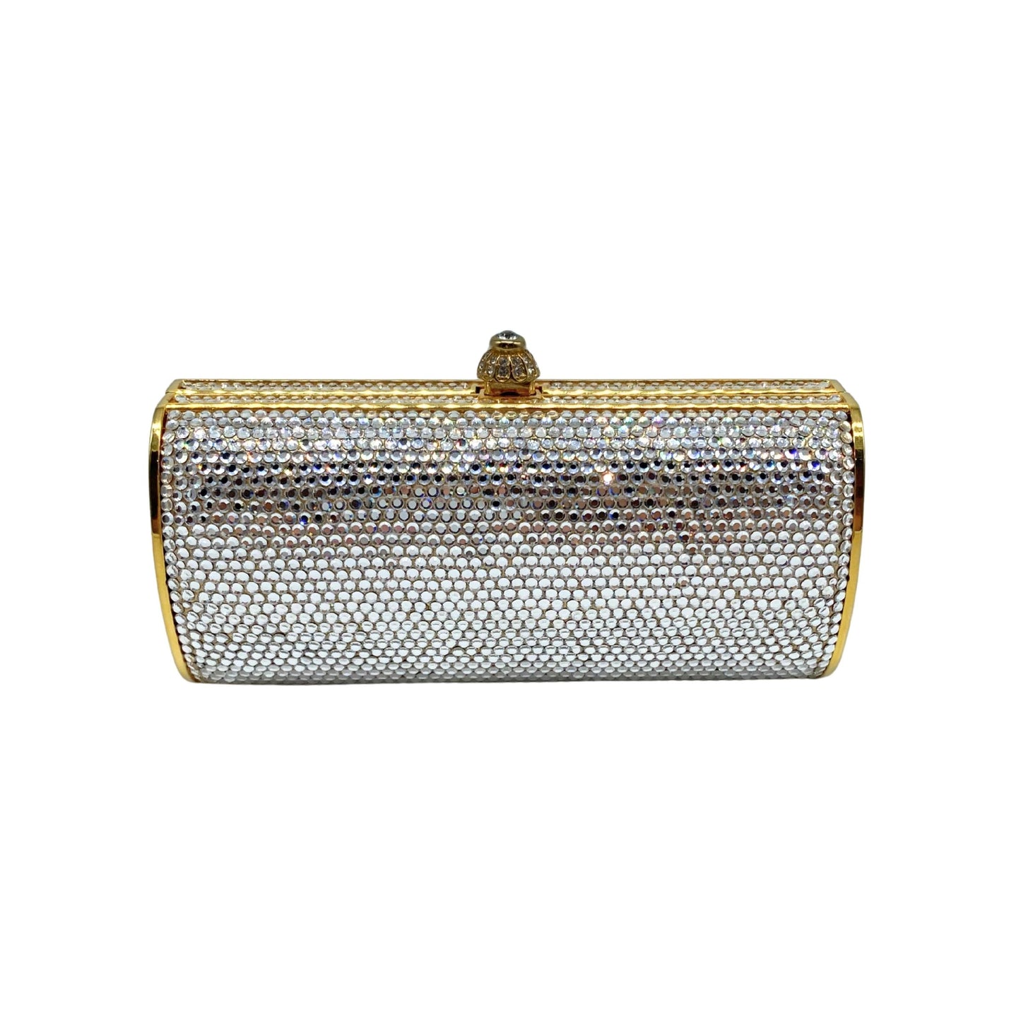 Judith Leiber Crystal w/ Gold Trim Clutch