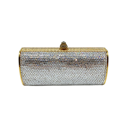 Judith Leiber Crystal w/ Gold Trim Clutch