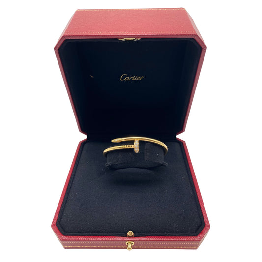 Cartier Juste Un Clou Bracelet, Yellow Gold with Diamonds