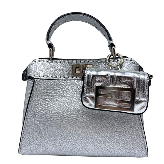 Fendi Mini Peekaboo Silver