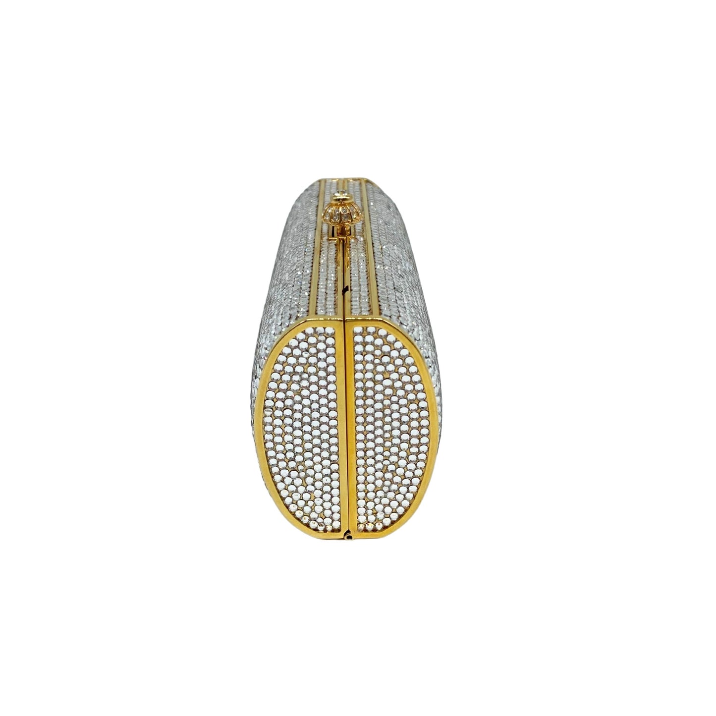 Judith Leiber Crystal w/ Gold Trim Clutch