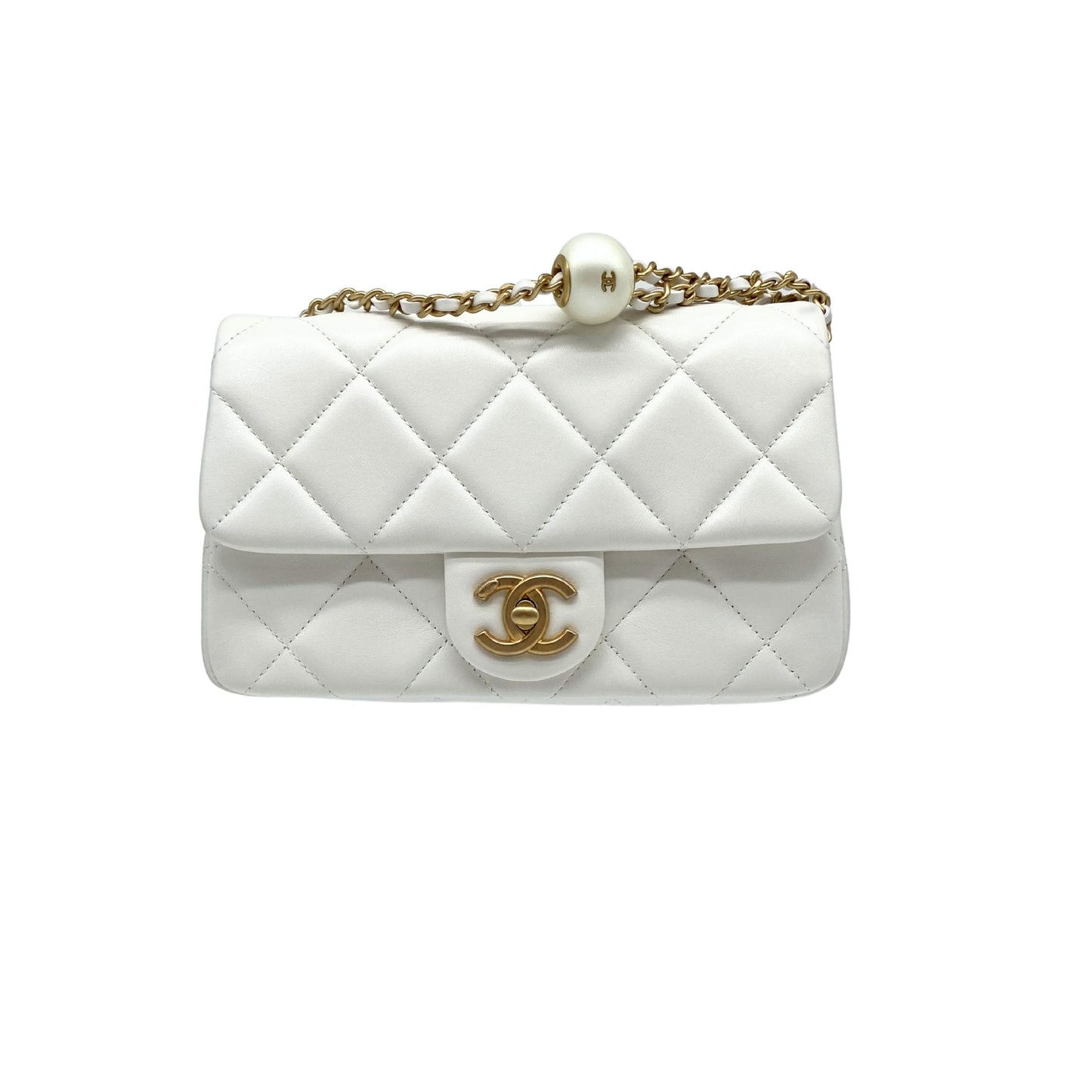 Chanel Mini Flap Bag Pearl Crush