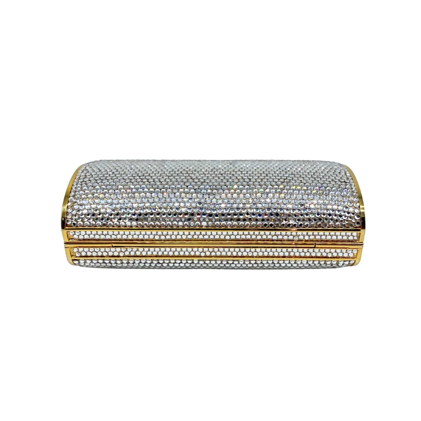 Judith Leiber Crystal w/ Gold Trim Clutch