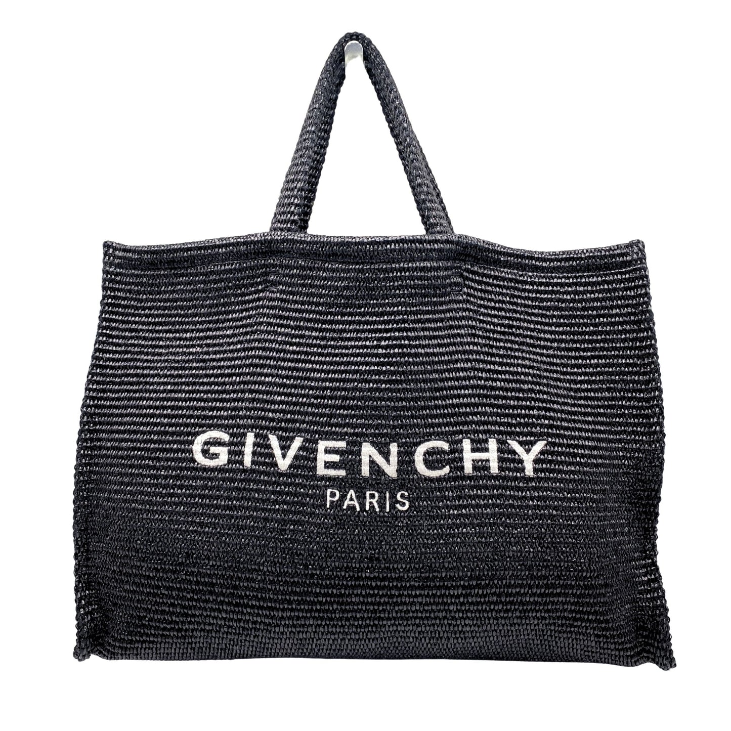 Givenchy G-Tote Black Woven Raffia