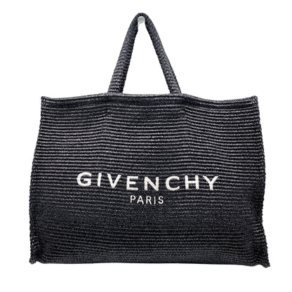 Givenchy G-Tote Black Woven Raffia