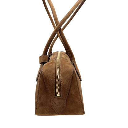 Alaïa Le Teckel Brown Suede Medium Bag
