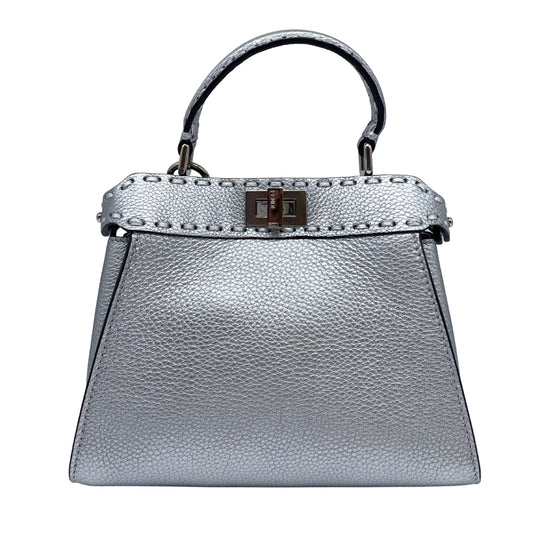 Fendi Mini Peekaboo Silver